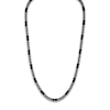 Thumbnail Image 1 of 1933 by Esquire Men's Natural Hematite & Natural Onyx Necklace Sterling Silver 28&quot;