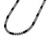 Thumbnail Image 2 of 1933 by Esquire Men's Natural Hematite & Natural Onyx Necklace Sterling Silver 28&quot;