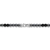 Thumbnail Image 3 of 1933 by Esquire Men's Natural Hematite & Natural Onyx Necklace Sterling Silver 28&quot;