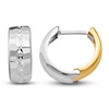 Thumbnail Image 1 of Hinged Hoop Earrings 14K Two-Tone Gold 13mm