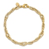 Thumbnail Image 4 of High-Polish Link Bracelet 14K Yellow Gold 7.5&quot;