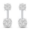 Thumbnail Image 2 of Diamond Earring Jackets 1-1/2 ct tw Round 14K White Gold