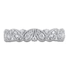 Thumbnail Image 3 of Diamond Milgrain Wedding Band 1/3 ct tw Round 14K White Gold