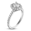 Thumbnail Image 2 of Diamond Halo Engagement Ring 1-1/4 ct tw 14K White Gold