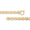 Thumbnail Image 2 of Italia D'Oro Panther Link Chain Necklace 14K Yellow Gold 17.5&quot;