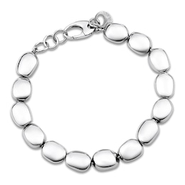 Italia D'Argento Hollow Boule-Shaped Bead Bracelet Sterling Silver 7.25&quot;