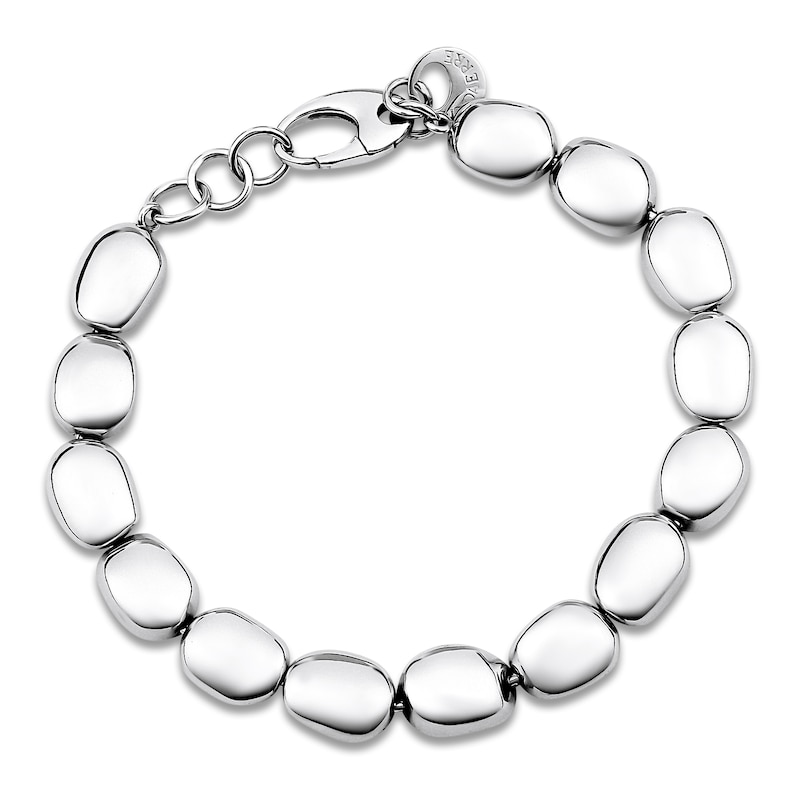 Main Image 1 of Italia D'Argento Hollow Boule-Shaped Bead Bracelet Sterling Silver 7.25&quot;