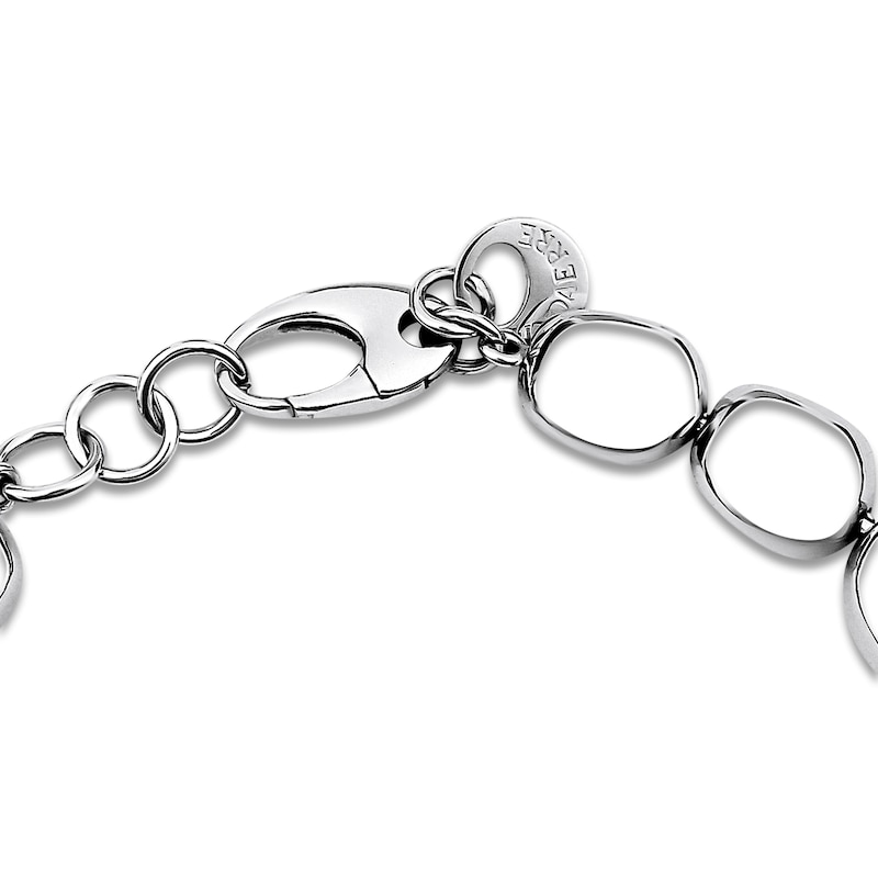 Main Image 2 of Italia D'Argento Hollow Boule-Shaped Bead Bracelet Sterling Silver 7.25&quot;