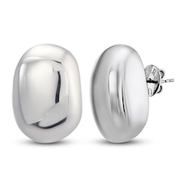 Italia D'Argento Hollow Boule-Shaped Stud Earrings Sterling Silver