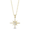 Thumbnail Image 1 of Shy Creation Diamond North Star Necklace 1/15 ct tw 14K Yellow Gold 18&quot; SC55026688