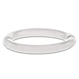 Italia D'Argento Hollow Oval Hinged Bangle Bracelet Sterling Silver