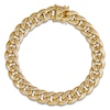 Thumbnail Image 1 of Semi-Solid Cuban Curb Chain Bracelet 11.3mm 14K Yellow Gold 8.5&quot;