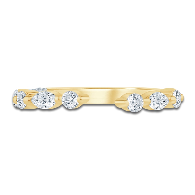 Main Image 3 of Pnina Tornai Marquise & Round-Cut Diamond Cuff Ring 1/2 ct tw 14K Yellow Gold