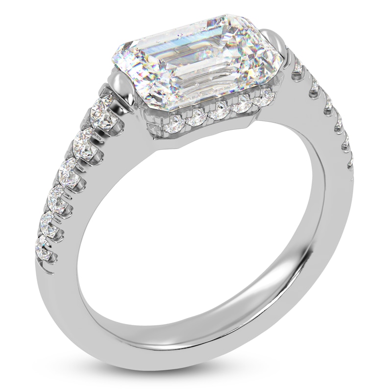 Main Image 2 of Radiant-Cut Created By Jared Studio Lab-Created Diamond Engagement Ring 2-1/3 ct tw 14K White Gold