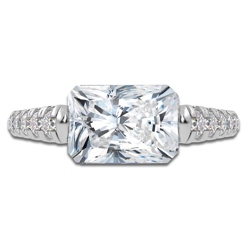 Main Image 3 of Radiant-Cut Created By Jared Studio Lab-Created Diamond Engagement Ring 2-1/3 ct tw 14K White Gold