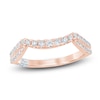 Thumbnail Image 1 of Pnina Tornai Diamond Split Shank Contour Wedding Band 1/3 ct tw 14K Rose Gold