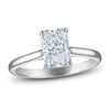 Thumbnail Image 1 of Radiant-Cut Lab-Created Diamond Solitaire Plus Engagement Ring 1-5/8 ct tw Platinum (VS2/F)