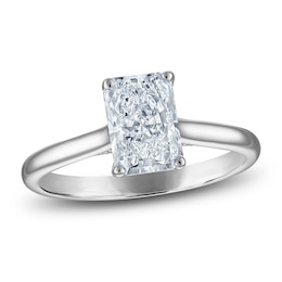 Radiant-Cut Lab-Created Diamond Solitaire Plus Engagement Ring 1-5/8 ct tw Platinum (VS2/F)