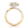 Thumbnail Image 2 of J'Lure Radiant Brilliant-Cut Lab-Created Diamond Bypass Engagement Ring 3-1/2 ct tw 18K Yellow Gold