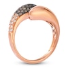 Thumbnail Image 2 of Le Vian Chocolate Ombré Diamond Bypass Ring 5/8 ct tw 14K Strawberry Gold