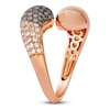 Thumbnail Image 3 of Le Vian Chocolate Ombré Diamond Bypass Ring 5/8 ct tw 14K Strawberry Gold