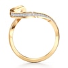 Thumbnail Image 2 of J'Lure Lab-Created Diamond Contour Wedding Band 1/6 ct tw 18K Yellow Gold