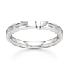 Thumbnail Image 1 of J'Lure Baguette-Cut Lab-Created Diamond Contour Wedding Band 1/3 ct tw 18K White Gold