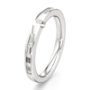 Thumbnail Image 4 of J'Lure Baguette-Cut Lab-Created Diamond Contour Wedding Band 1/3 ct tw 18K White Gold