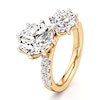 Thumbnail Image 4 of J'Lure Octagon Brilliant-Cut Two-Stone Lab-Created Diamond Engagement Ring 4-1/2 ct tw 18K Yellow Gold