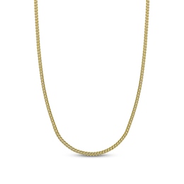 Franco Chain Necklace 14K Yellow Gold 24&quot; 2mm