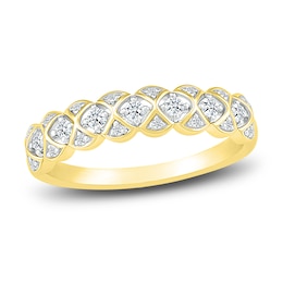 Diamond Anniversary Band 1/5 ct tw Round 14K Yellow Gold