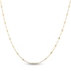 Thumbnail Image 2 of Solid Paperclip Mirror Chain Necklace 14K Yellow Gold 18&quot; 1.35mm