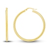 Thumbnail Image 1 of Twisted Rope Hoop Earrings 14K Yellow Gold 40mm