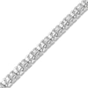 Thumbnail Image 2 of Men's Diamond Bracelet 1 ct tw Round 14K White Gold 8.5&quot;