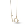 Thumbnail Image 2 of Diamond Leo Constellation Pendant Necklace 1/6 ct tw Round 14K Yellow Gold