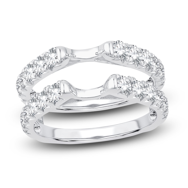 Diamond Enhancer Ring 1 ct tw Round 14K White Gold