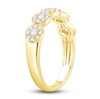 Thumbnail Image 2 of Diamond Halo Fashion Ring 1/2 ct tw Round 14K Yellow Gold