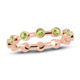 Juliette Maison Natural Peridot Ring 10K Rose Gold