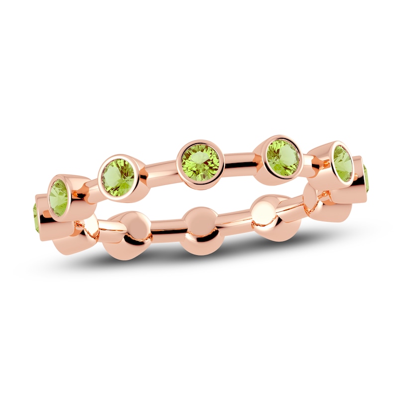 Main Image 1 of Juliette Maison Natural Peridot Ring 10K Rose Gold