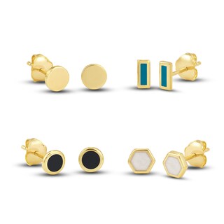 5mm Yellow Gold Ball Studs — Stucchi Jewelers