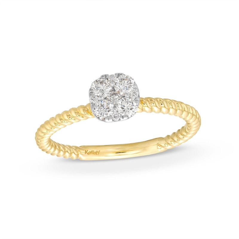 Main Image 1 of Kallati Diamond Ring 1/3 ct tw Round 14K Yellow Gold