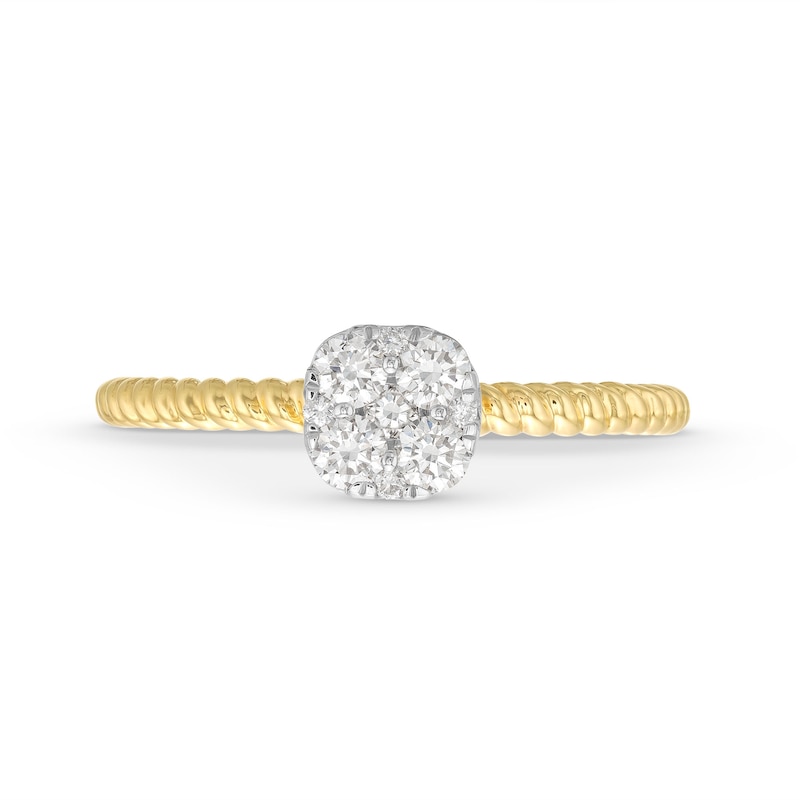 Main Image 4 of Kallati Diamond Ring 1/3 ct tw Round 14K Yellow Gold