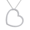 Thumbnail Image 1 of Diamond Pendant Necklace 2 ct tw Round 14K White Gold 18&quot;