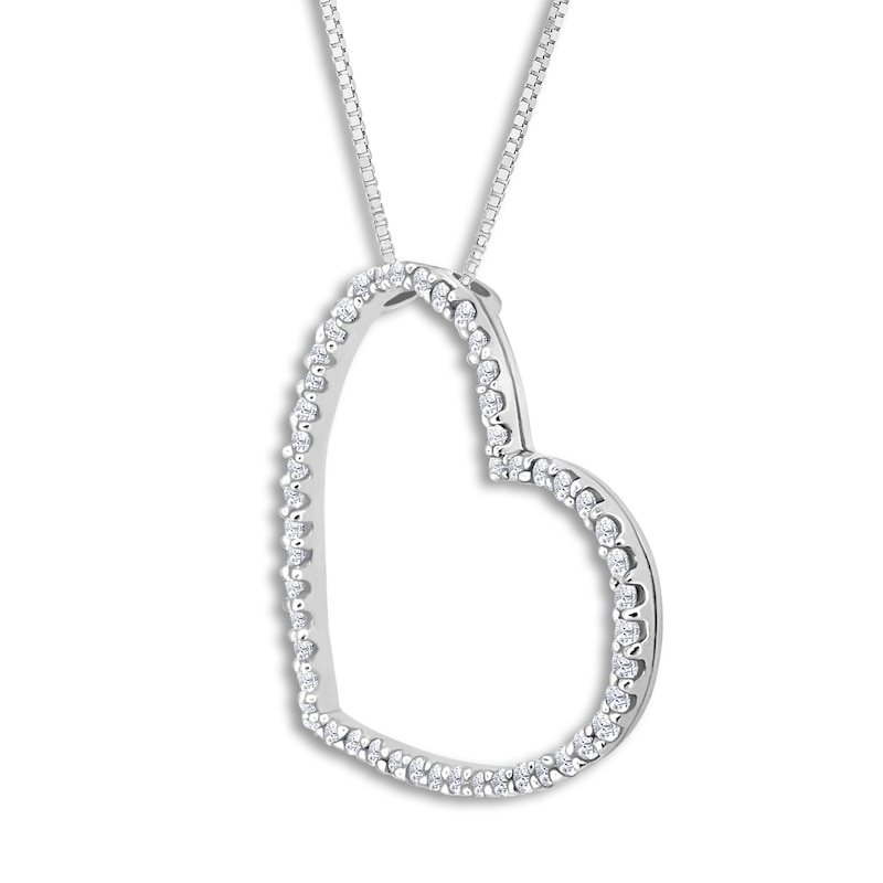 Main Image 2 of Diamond Pendant Necklace 2 ct tw Round 14K White Gold 18&quot;