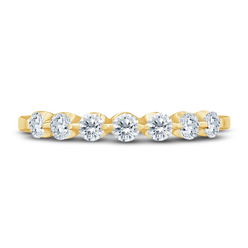 Main Image 3 of Diamond Anniversary Band 1/2 ct tw Round 14K Yellow Gold