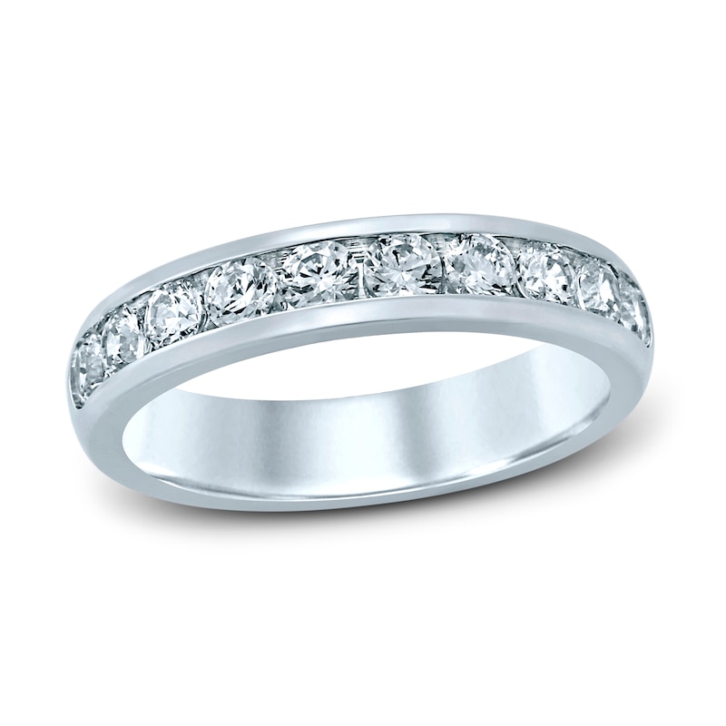 Main Image 1 of Diamond Anniversary Ring 1 ct tw Round 14K White Gold