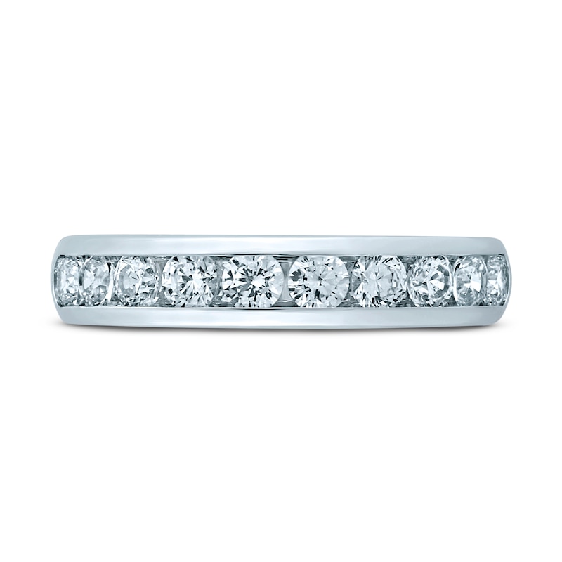 Main Image 3 of Diamond Anniversary Ring 1 ct tw Round 14K White Gold