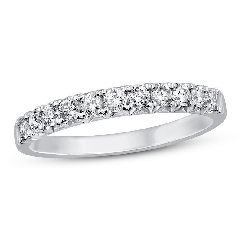 Main Image 1 of Diamond Anniversary Ring 1/2 ct tw Round 14K White Gold