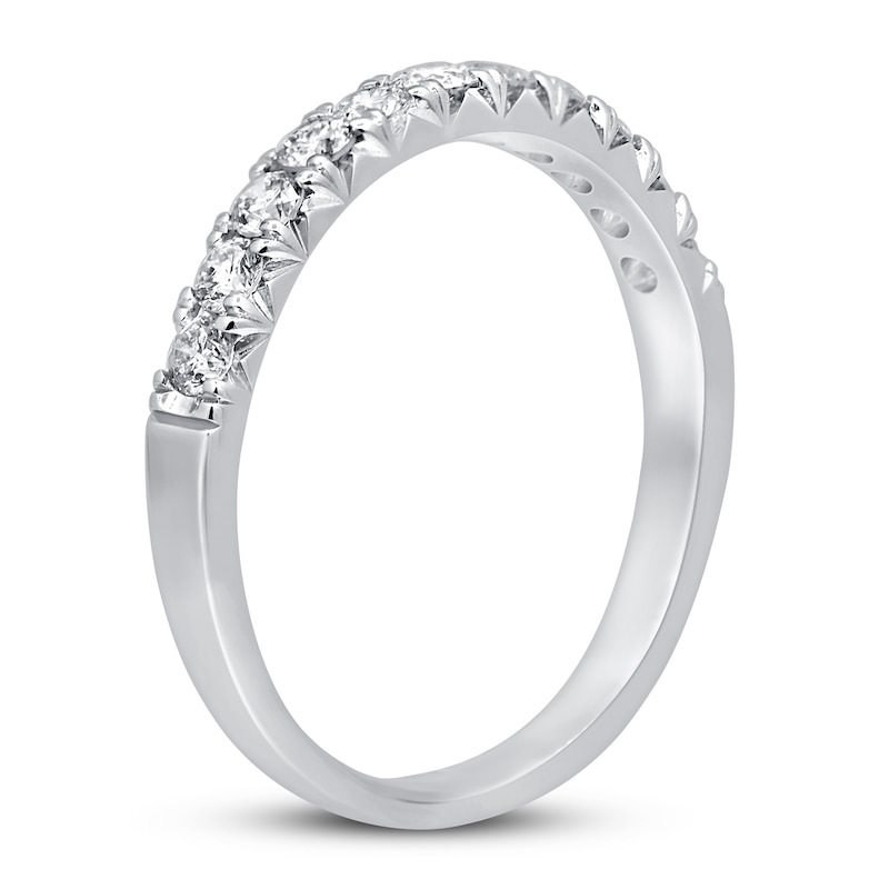 Main Image 2 of Diamond Anniversary Ring 1/2 ct tw Round 14K White Gold