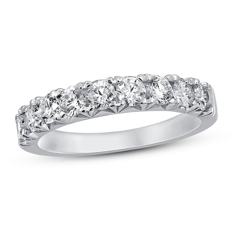 Main Image 1 of Diamond Anniversary Ring 1 ct tw Round 14K White Gold